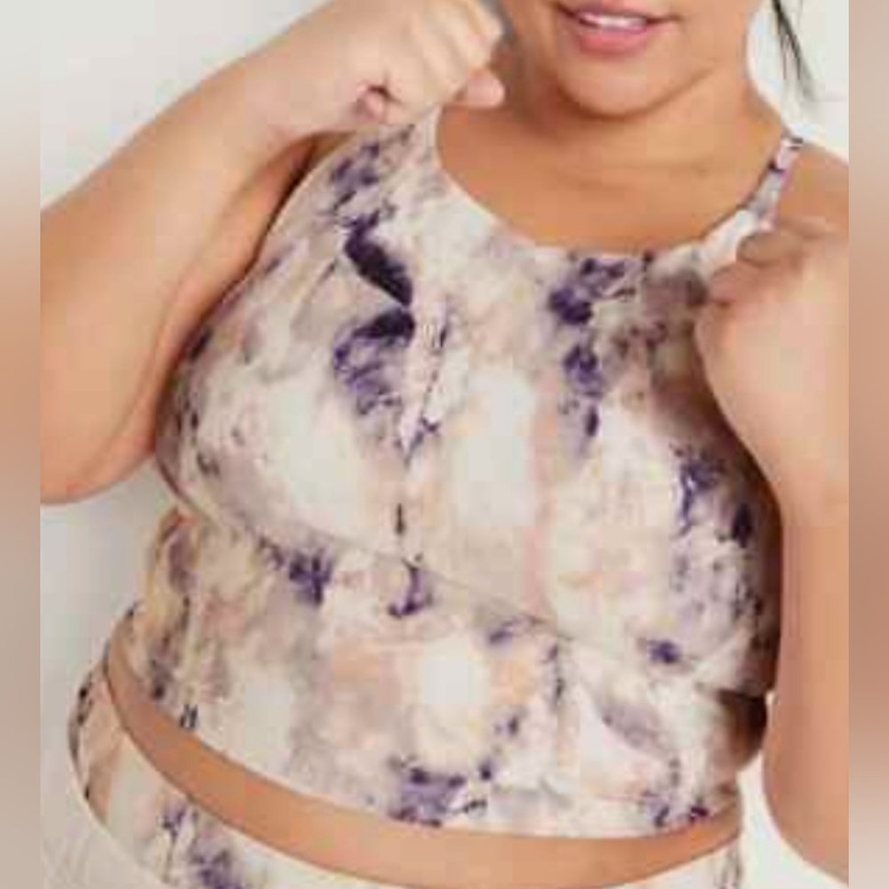 Old Navy PowerSoft Longline Light Support Sports Bra Size 2X SU044